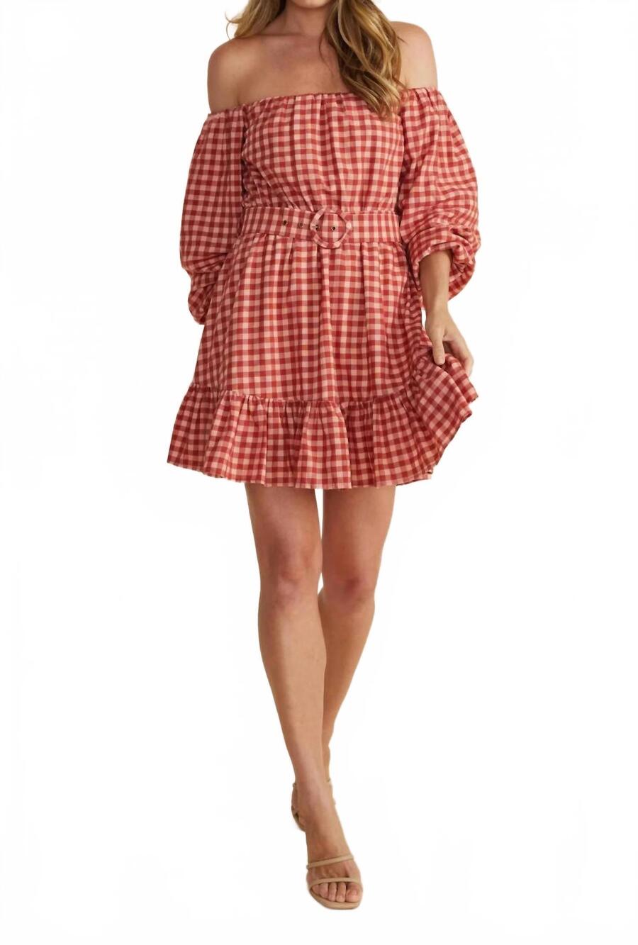 NEW MINKPINK cora dress in red